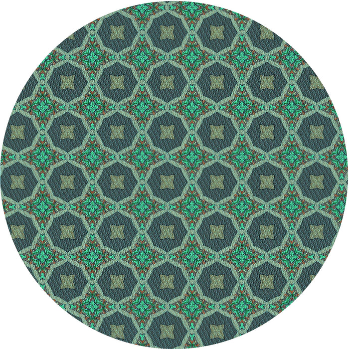 Square Machine Washable Transitional Mint Green Rug in a Living Room, wshpat3055lblu