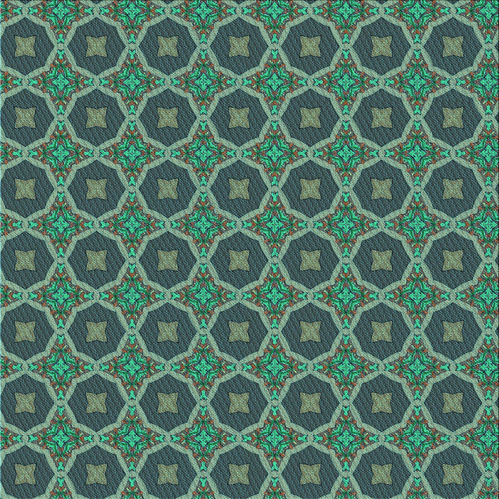 Round Machine Washable Transitional Mint Green Rug, wshpat3055lblu