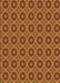 Machine Washable Transitional Orange Rug, wshpat3055org