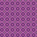 Round Machine Washable Transitional Dark Magenta Purple Rug, wshpat3055pur