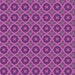 Round Patterned Dark Magenta Purple Rug, pat3055pur