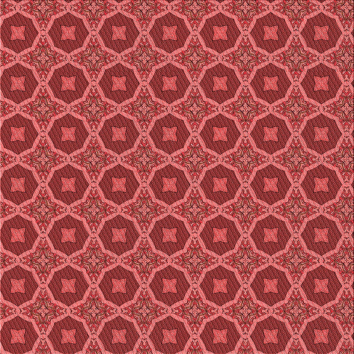 Round Patterned Red Rug, pat3055rd