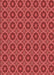 Patterned Red Rug, pat3055rd