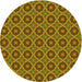 Square Patterned Dark Bronze Brown Rug, pat3055yw