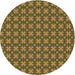 Square Patterned Brown Rug, pat3056brn