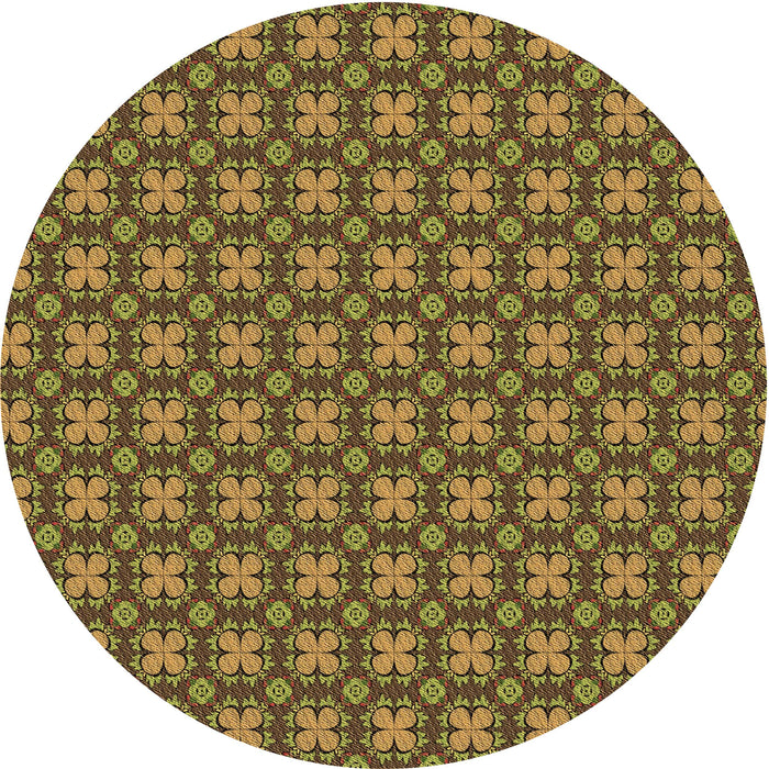 Square Machine Washable Transitional Brown Rug in a Living Room, wshpat3056brn