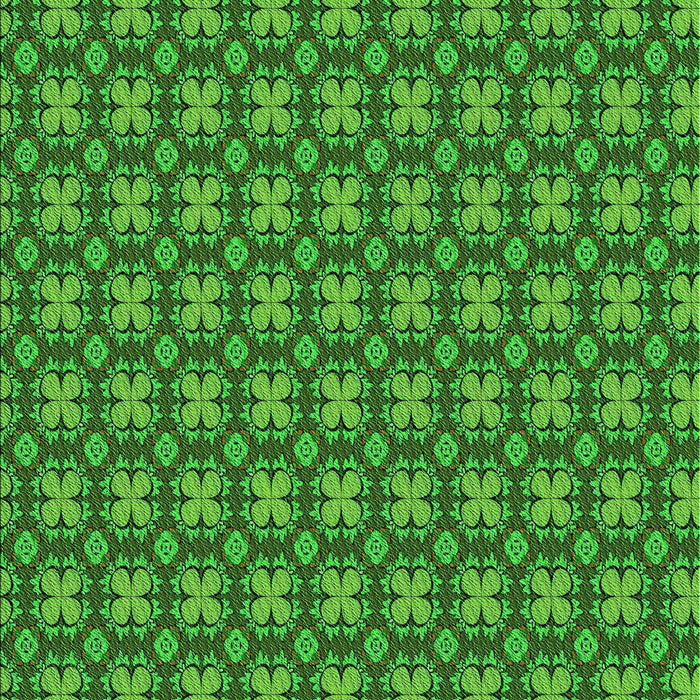 Patterned Deep Emerald Green Rug, pat3056grn