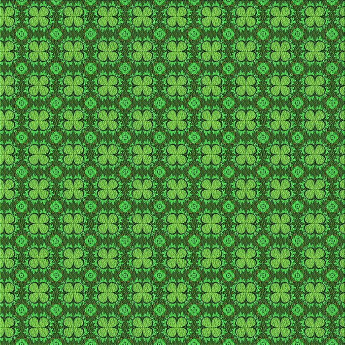 Round Patterned Deep Emerald Green Rug, pat3056grn