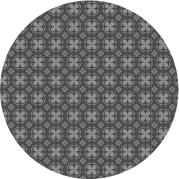 Square Machine Washable Transitional Black Rug in a Living Room, wshpat3056gry