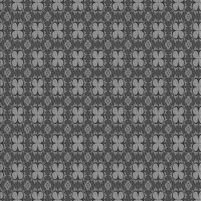 Machine Washable Transitional Black Rug, wshpat3056gry