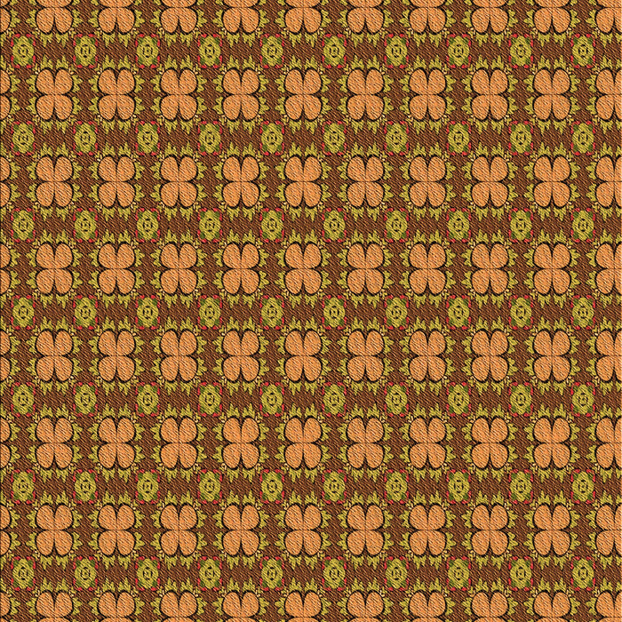 Patterned Saffron Red Rug, pat3056org