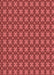 Machine Washable Transitional Red Rug, wshpat3056rd