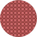 Square Patterned Red Rug, pat3056rd