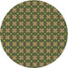 Sideview of Patterned Bakers Brown Novelty Rug, pat3056