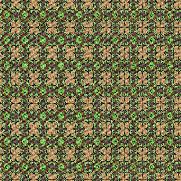 Patterned Bakers Brown Novelty Rug, pat3056