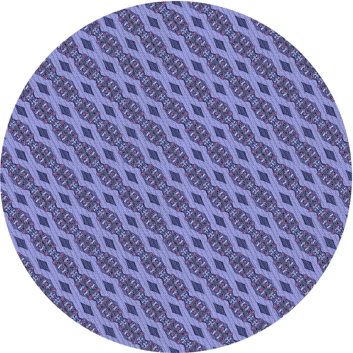 Square Machine Washable Transitional Deep Periwinkle Purple Rug in a Living Room, wshpat3057blu