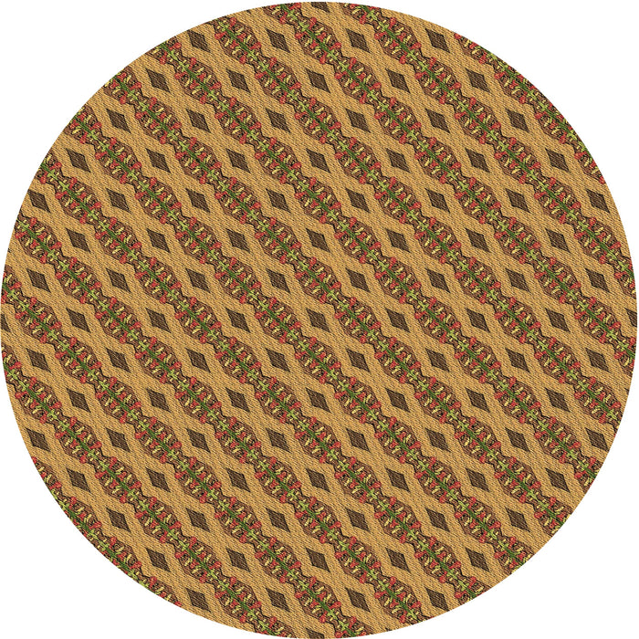 Square Machine Washable Transitional Saddle Brown Rug in a Living Room, wshpat3057brn