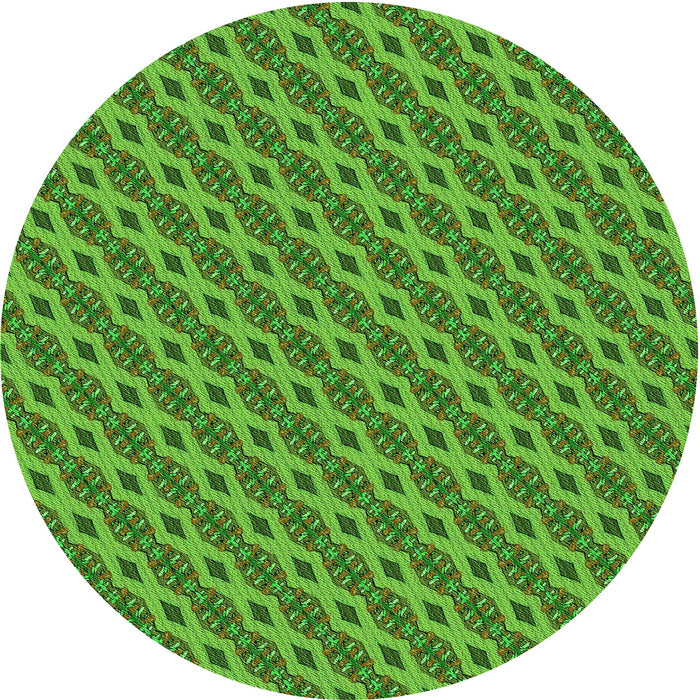 Square Machine Washable Transitional Green Rug in a Living Room, wshpat3057grn