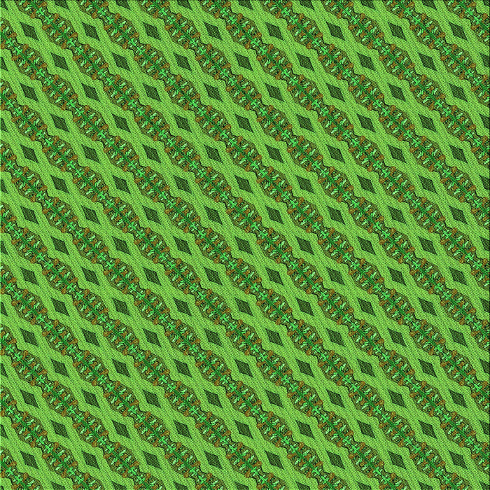 Round Patterned Green Rug, pat3057grn