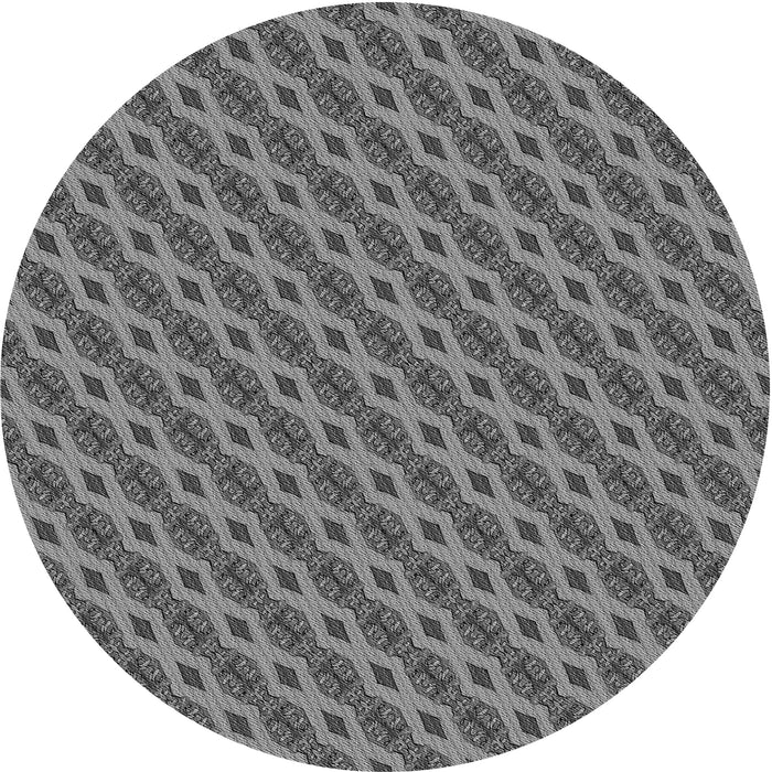 Square Patterned Gray Rug, pat3057gry