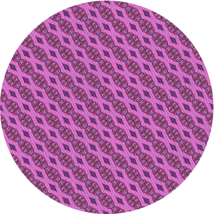 Square Patterned Medium Violet Red Pink Rug, pat3057pur