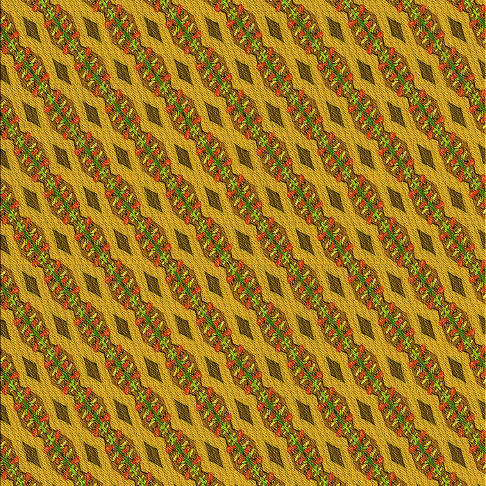 Patterned Yellow Rug, pat3057yw