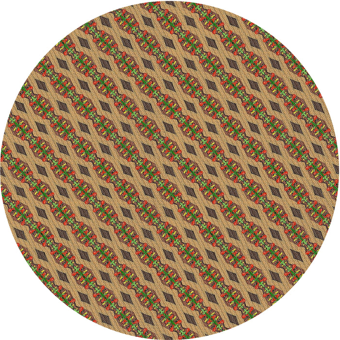 Square Machine Washable Transitional Metallic Gold Rug, wshpat3057