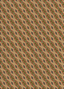 Patterned Metallic Gold Novelty Rug, pat3057