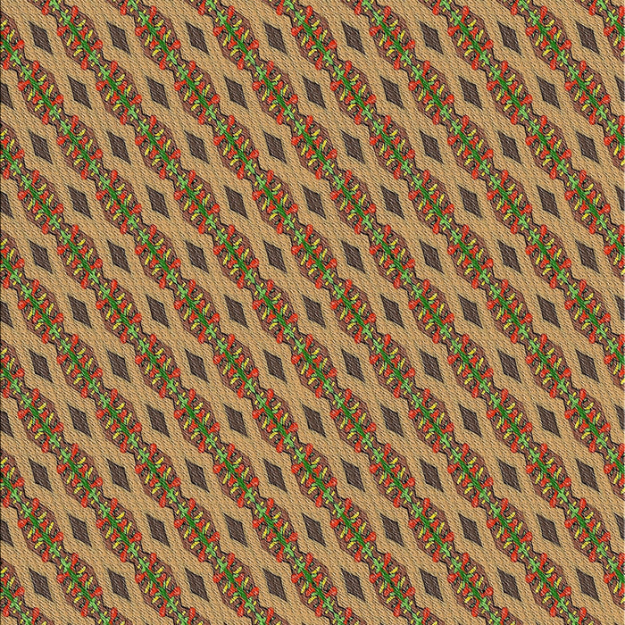 Patterned Metallic Gold Novelty Rug, pat3057