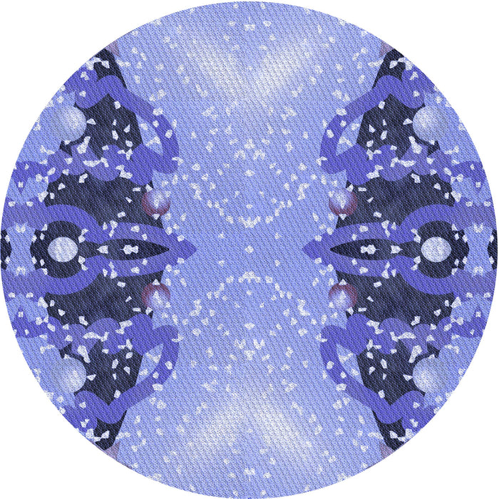 Square Patterned Jeans Blue Rug, pat3058blu