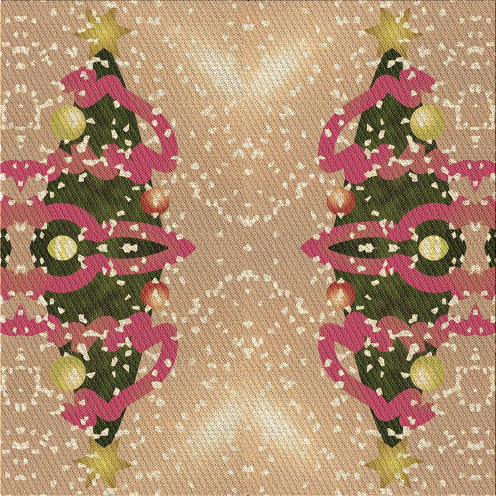 Round Patterned Chestnut Red Rug, pat3058brn