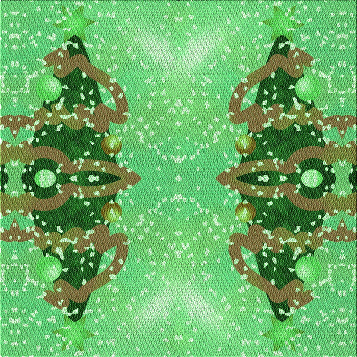 Round Patterned Dark Lime Green Rug, pat3058grn