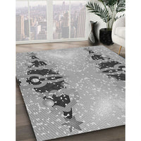 Patterned Silver Gray Rug, pat3058gry