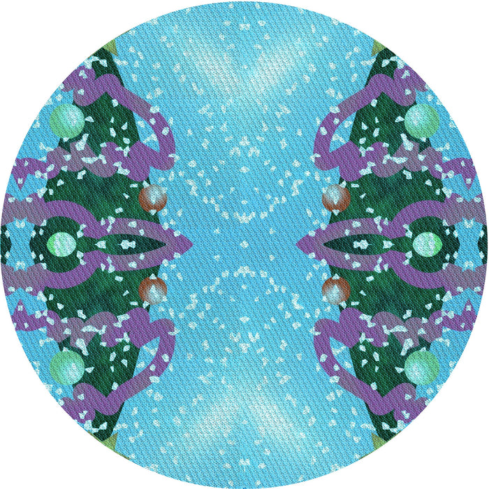 Square Machine Washable Transitional Glacial Blue Ice Blue Rug in a Living Room, wshpat3058lblu