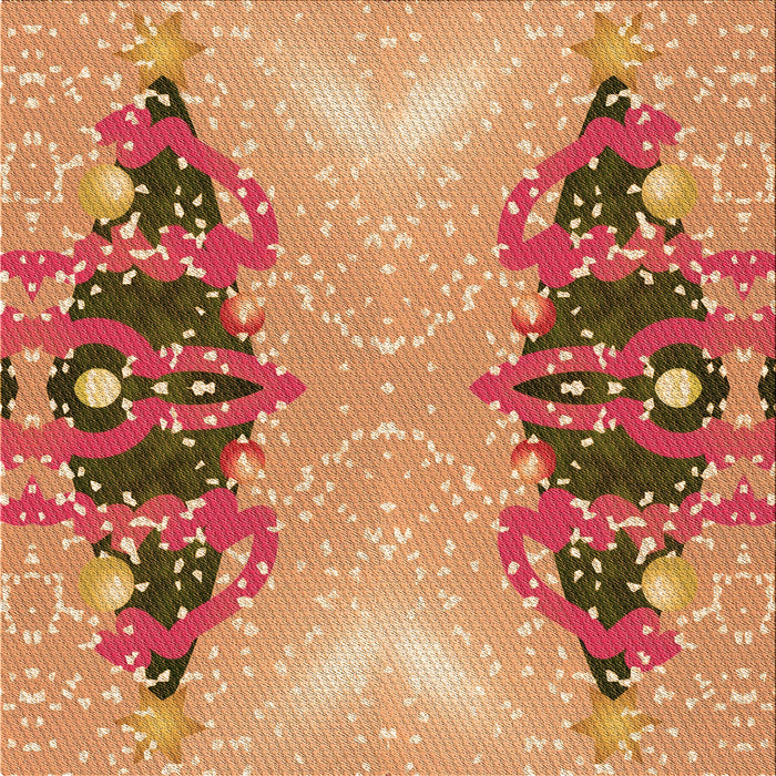 Round Machine Washable Transitional Yellow Orange Rug, wshpat3058org