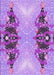 Machine Washable Transitional Dark Orchid Purple Rug, wshpat3058pur