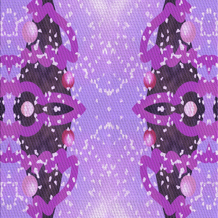 Machine Washable Transitional Dark Orchid Purple Rug, wshpat3058pur