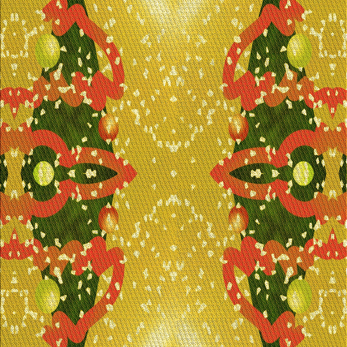 Machine Washable Transitional Bright Gold Yellow Rug, wshpat3058yw