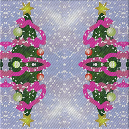 Sideview of Machine Washable Transitional Viola Purple Rug, wshpat3058