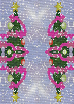 Patterned Purple Novelty Rug, pat3058