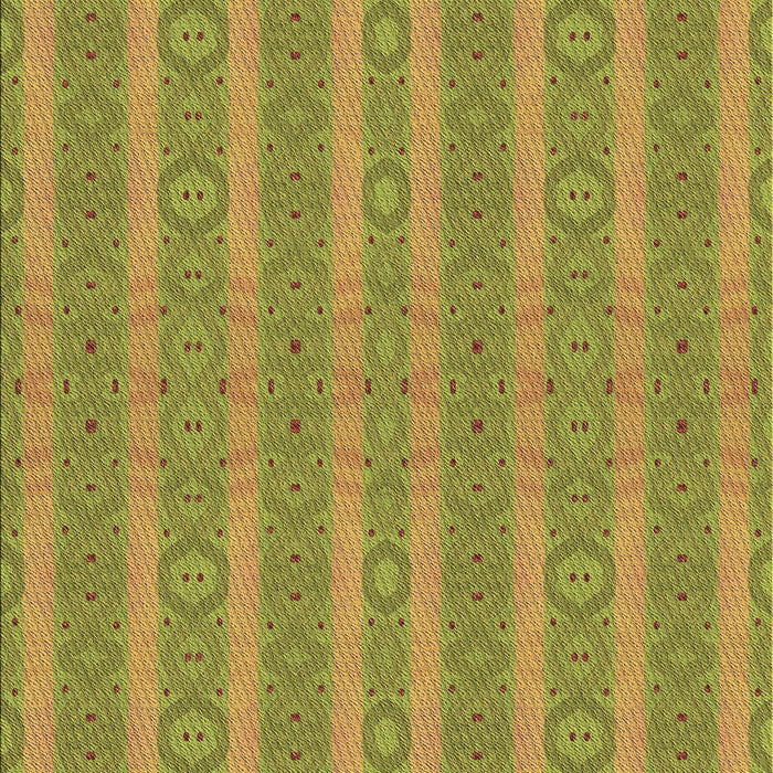 Patterned Dark Yellow Green Rug, pat3059brn