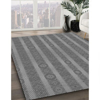 Patterned Carbon Gray Rug, pat3059gry