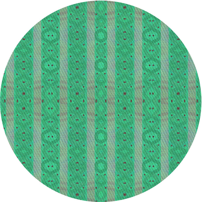 Square Patterned Spring Green Rug, pat3059lblu