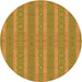 Square Patterned Yellow Rug, pat3059org