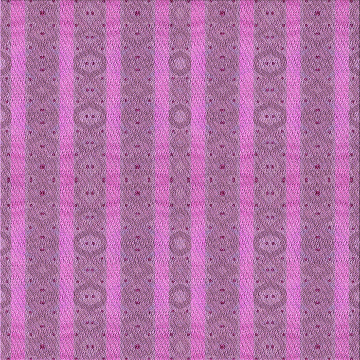 Round Patterned Magenta Pink Rug, pat3059pur