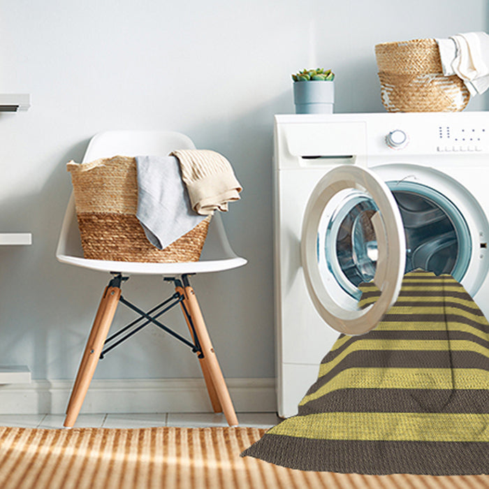 Machine Washable Transitional Coffee Brown Rug in a Washing Machine, wshpat306brn