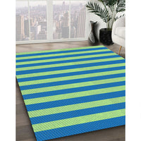 Patterned Blue Rug, pat306lblu