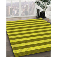 Patterned Golden Yellow Rug, pat306yw