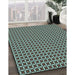 Machine Washable Transitional Medium Aqua Marine Green Rug in a Family Room, wshpat3060lblu