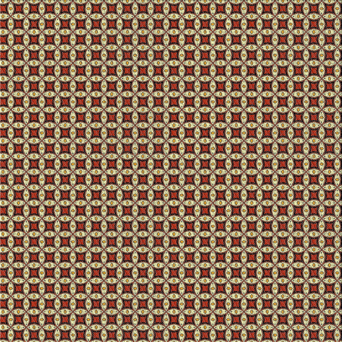 Square Patterned Red Novelty Rug, pat3060